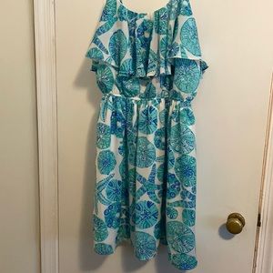 EUC Target x Lily Pulitzer Blue Sand Dollar Dress